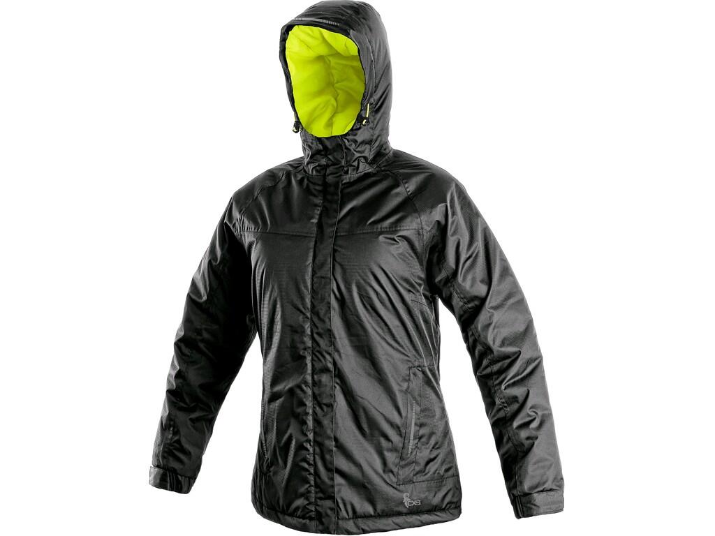 Bunda CXS KENOVA, zimná, dámska, čierno-žltá, vel. 3XL